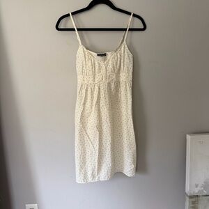 Brandy Melville Cream Floral Mini Dress